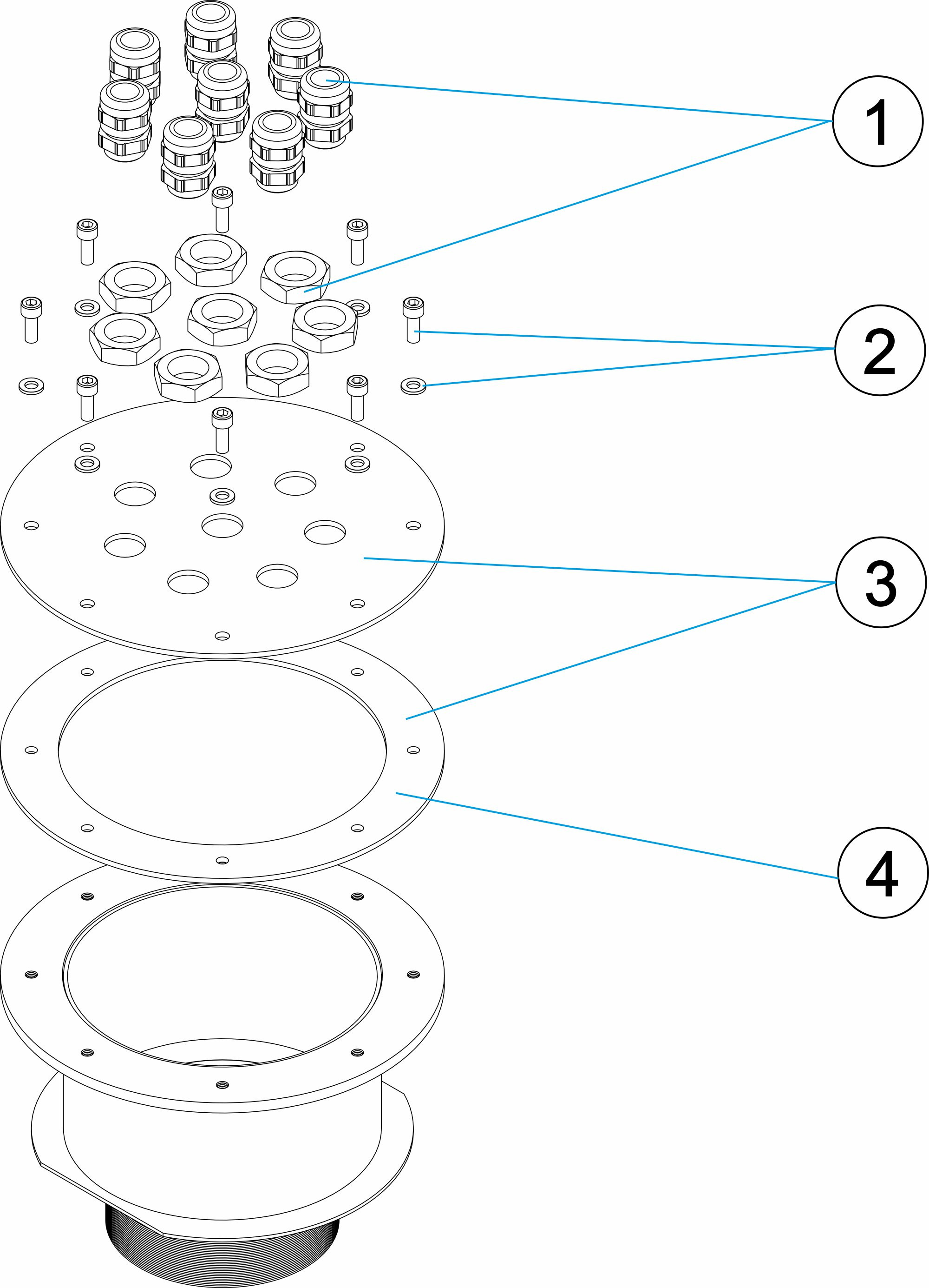 Pièces détachées pour Boitier de connexion 8 arrivées
