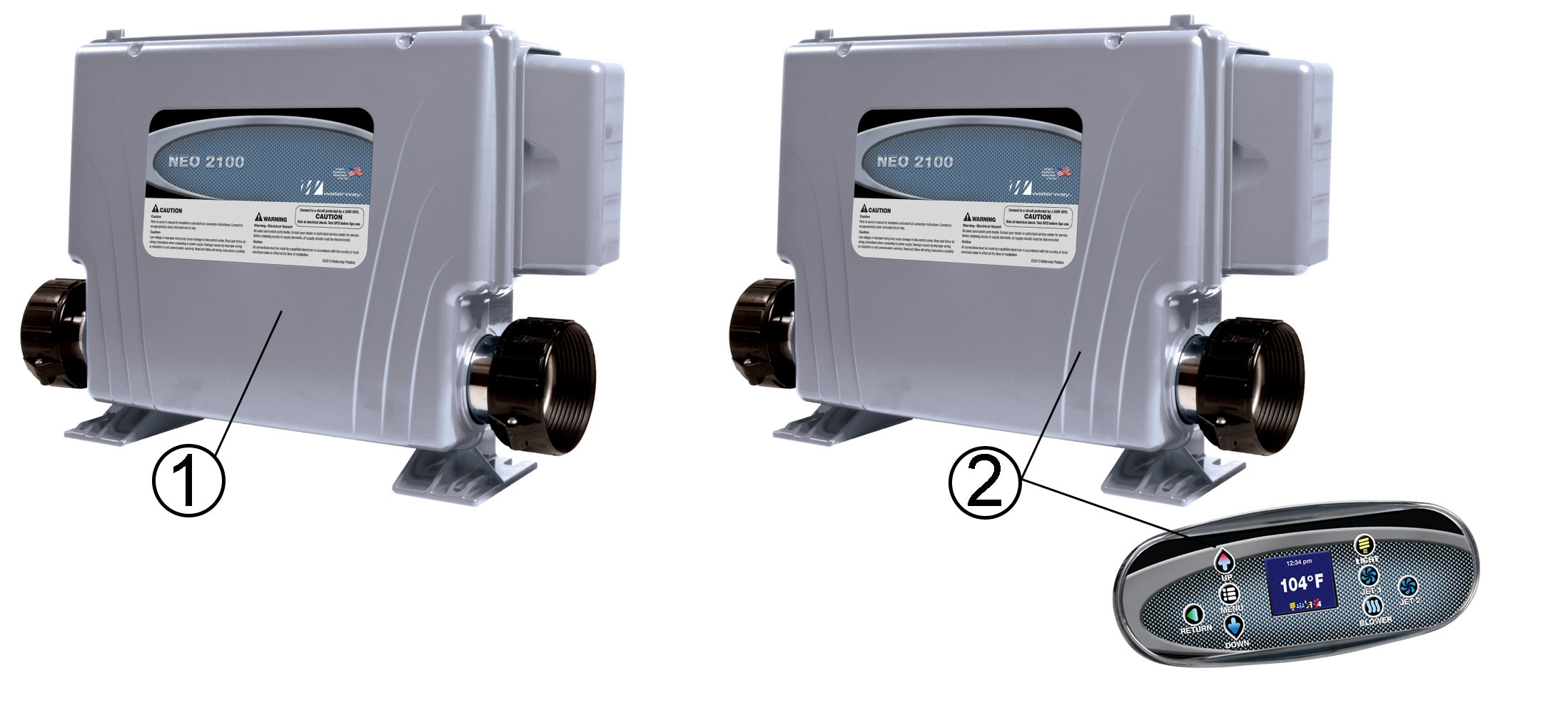 Pièces détachées pour Spas - Boitiers électroniques type NEO (WATERWAY)