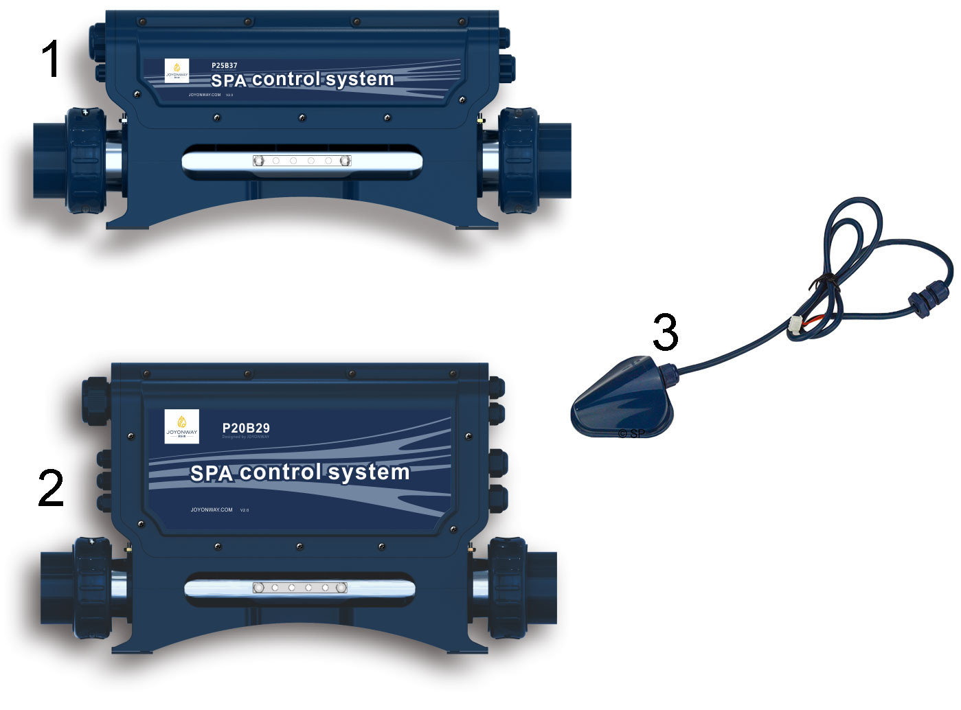 Pièces détachées pour Spas - Boitiers électroniques type P25B85 et P20B29 (JOYONWAY)