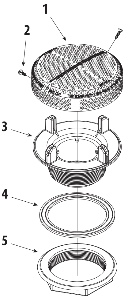 Pièces détachées pour Bonde d'aspiration SUPER HI-FLO