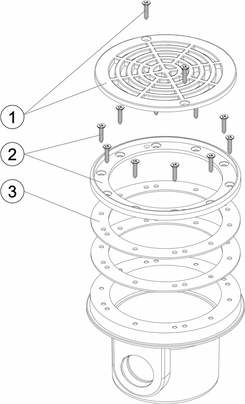 Pièces détachées pour Bonde de fond 1"1/2 & 2"