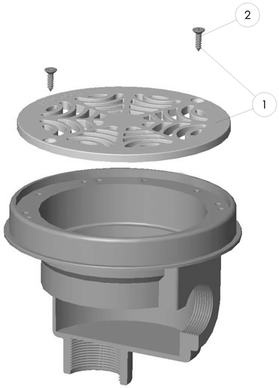 Pièces détachées pour Bonde de fond béton HYDROSWIM