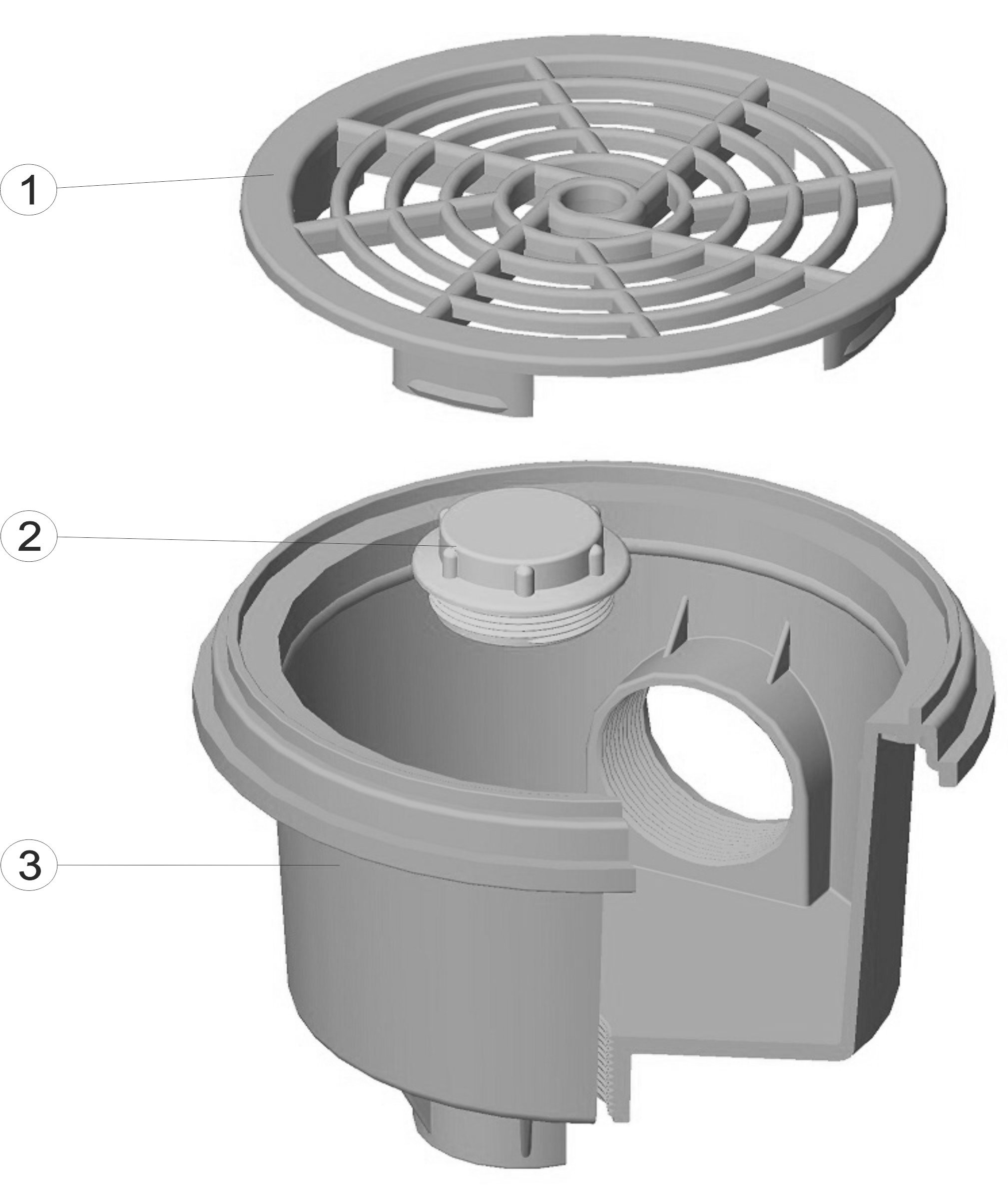 Pièces détachées pour Bonde de fond BETON