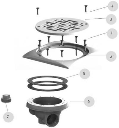 Pièces détachées pour Bonde de Fond DESIGN