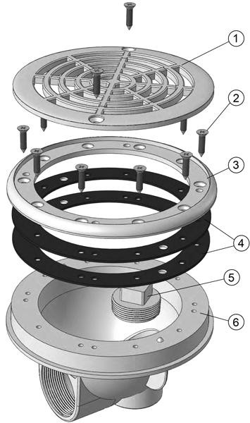 Pièces détachées pour Bonde de Fond Grille Liner