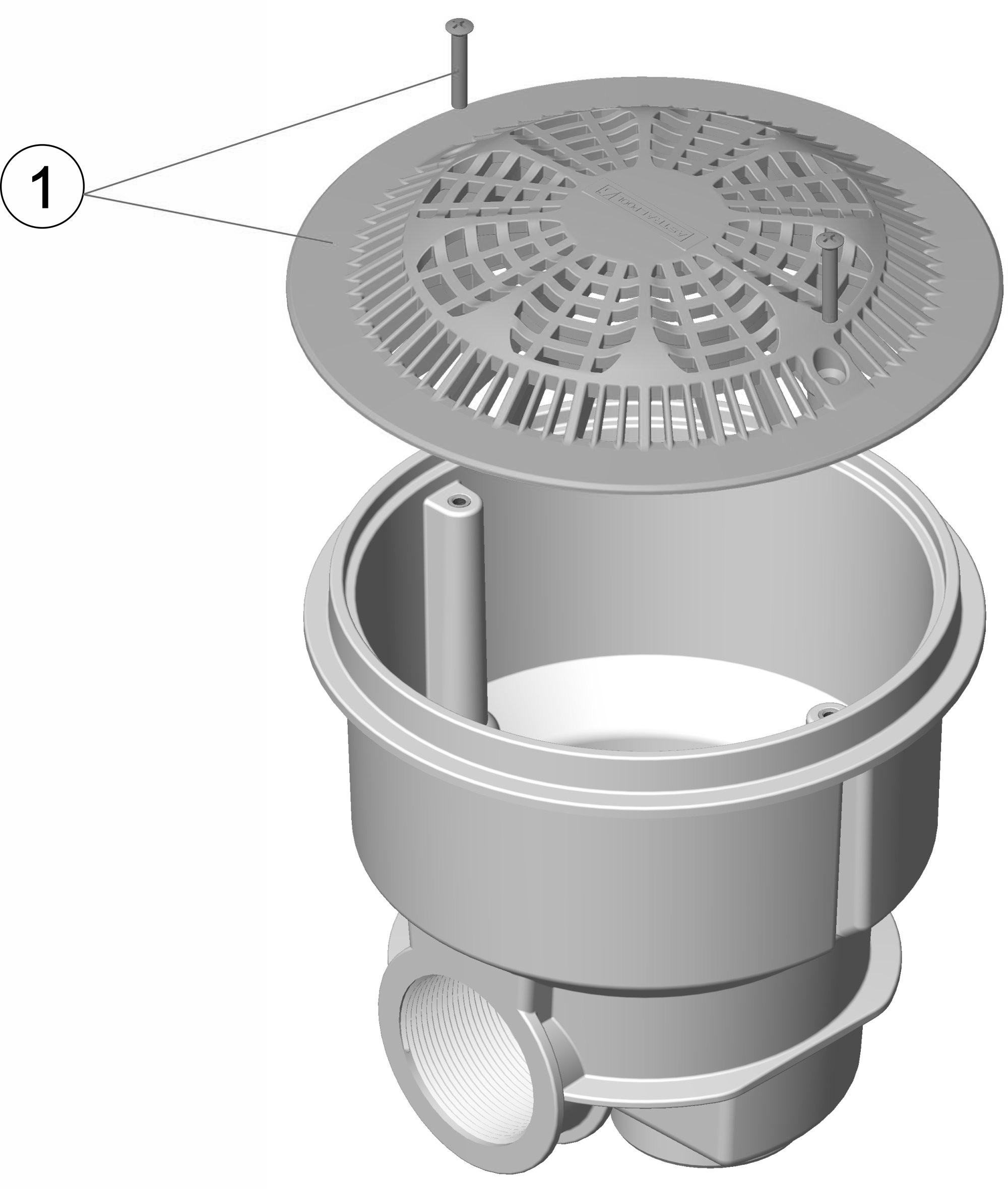 Pièces détachées pour Bonde de fond NORM anti-vortex BETON
