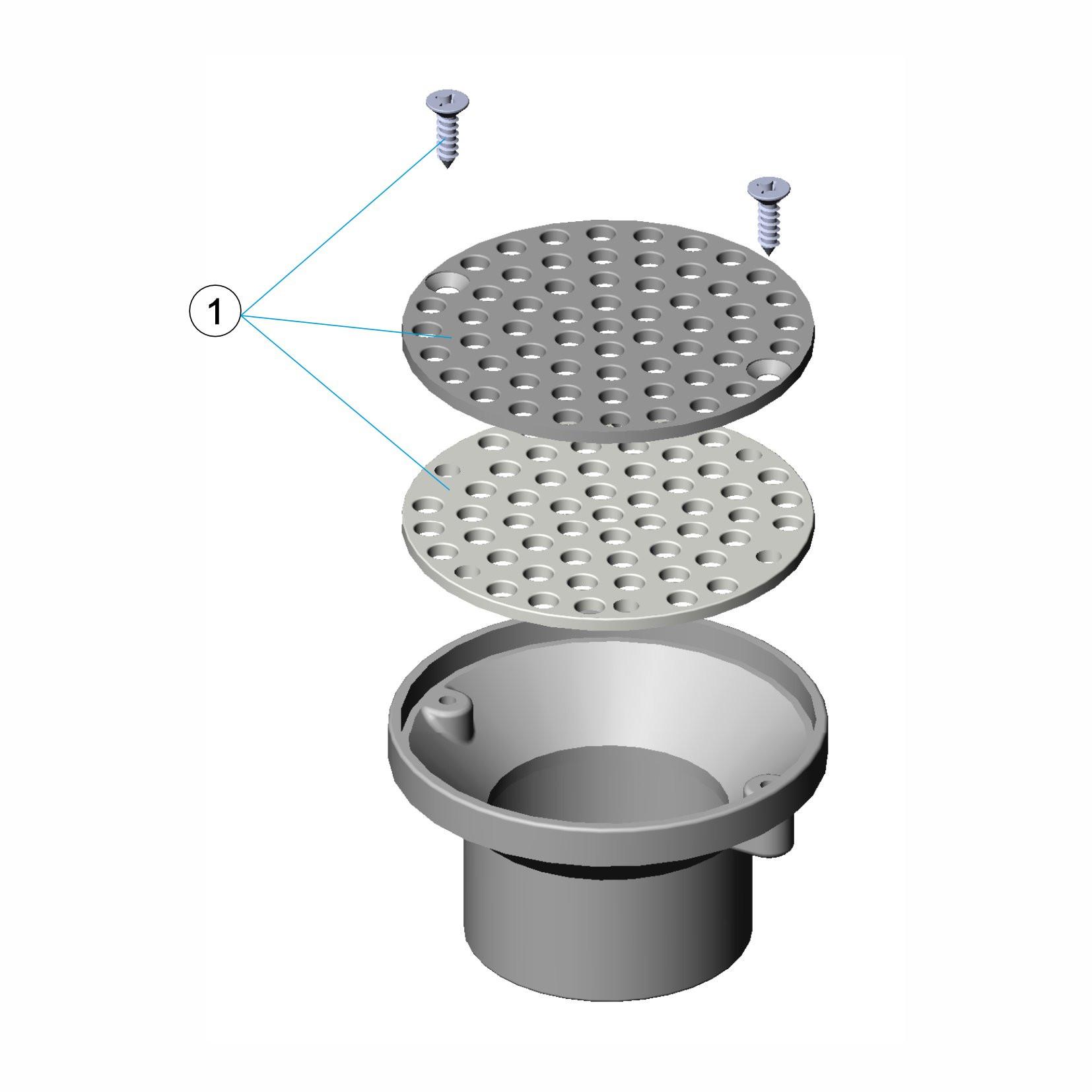 Pièces détachées pour Bonde de fond réglable BETON