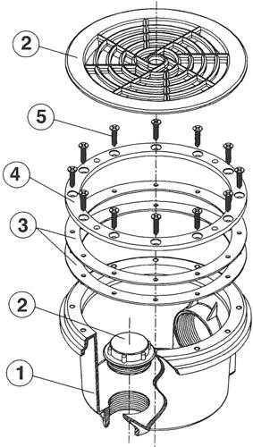 Pièces détachées pour Bonde de fond