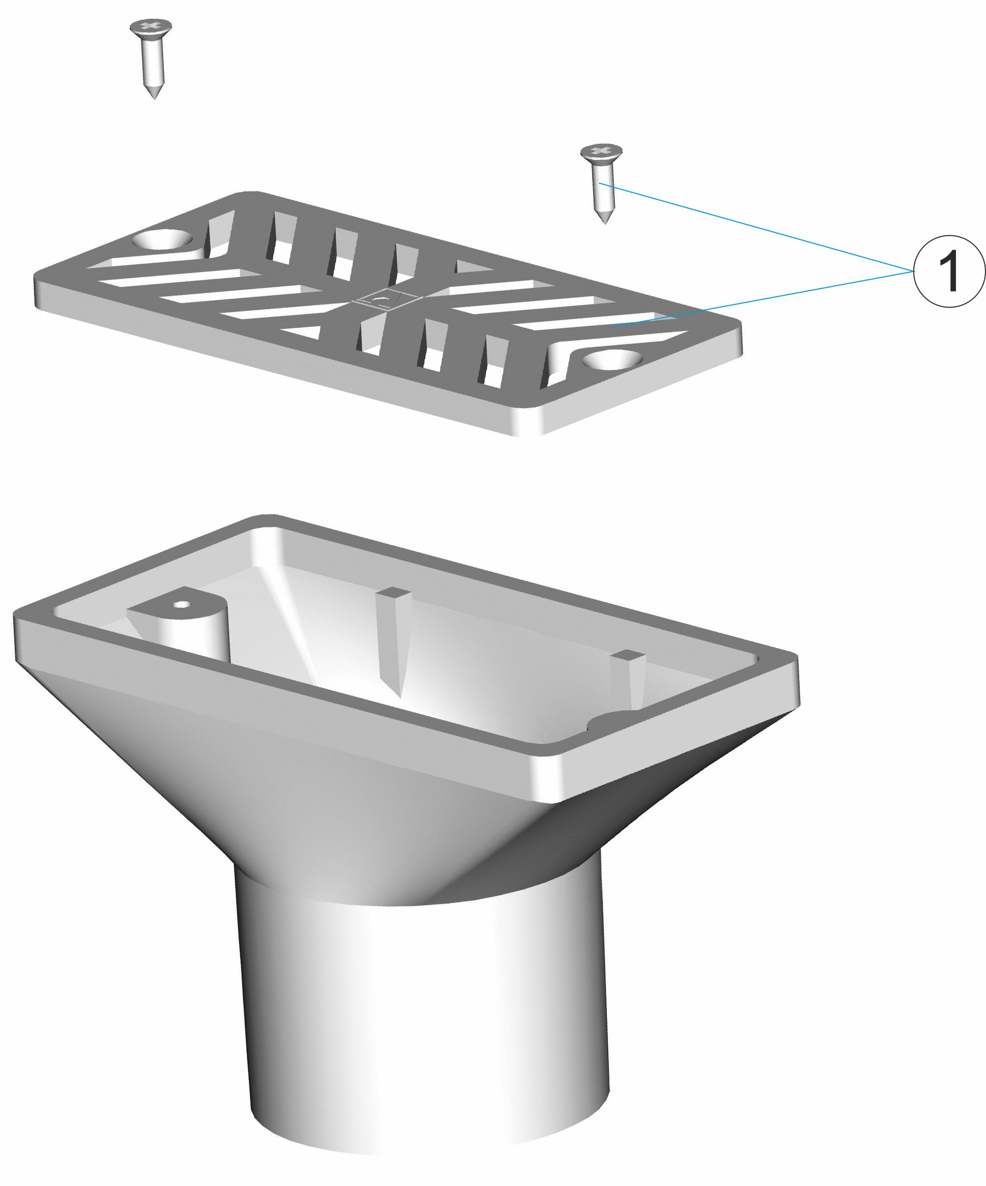 Pièces détachées pour Bouche d'aspiration latérale BETON