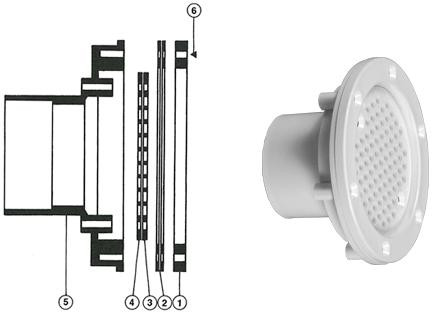 Pièces détachées pour Buse COFIES Réglable béton-liner 2' - Ø63mm