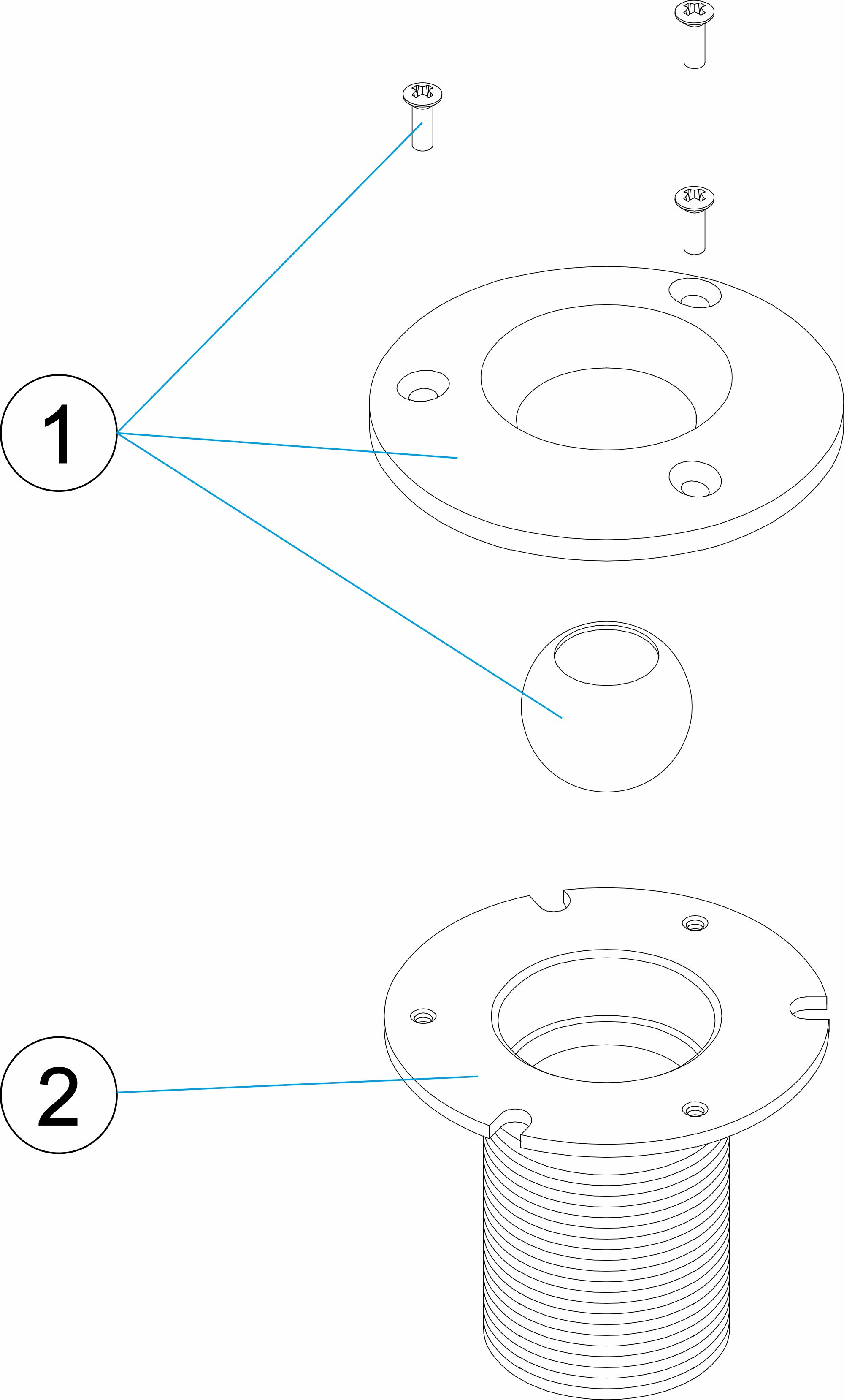 Pièces détachées pour Buse de refoulement inox L. 35,50,70 mm