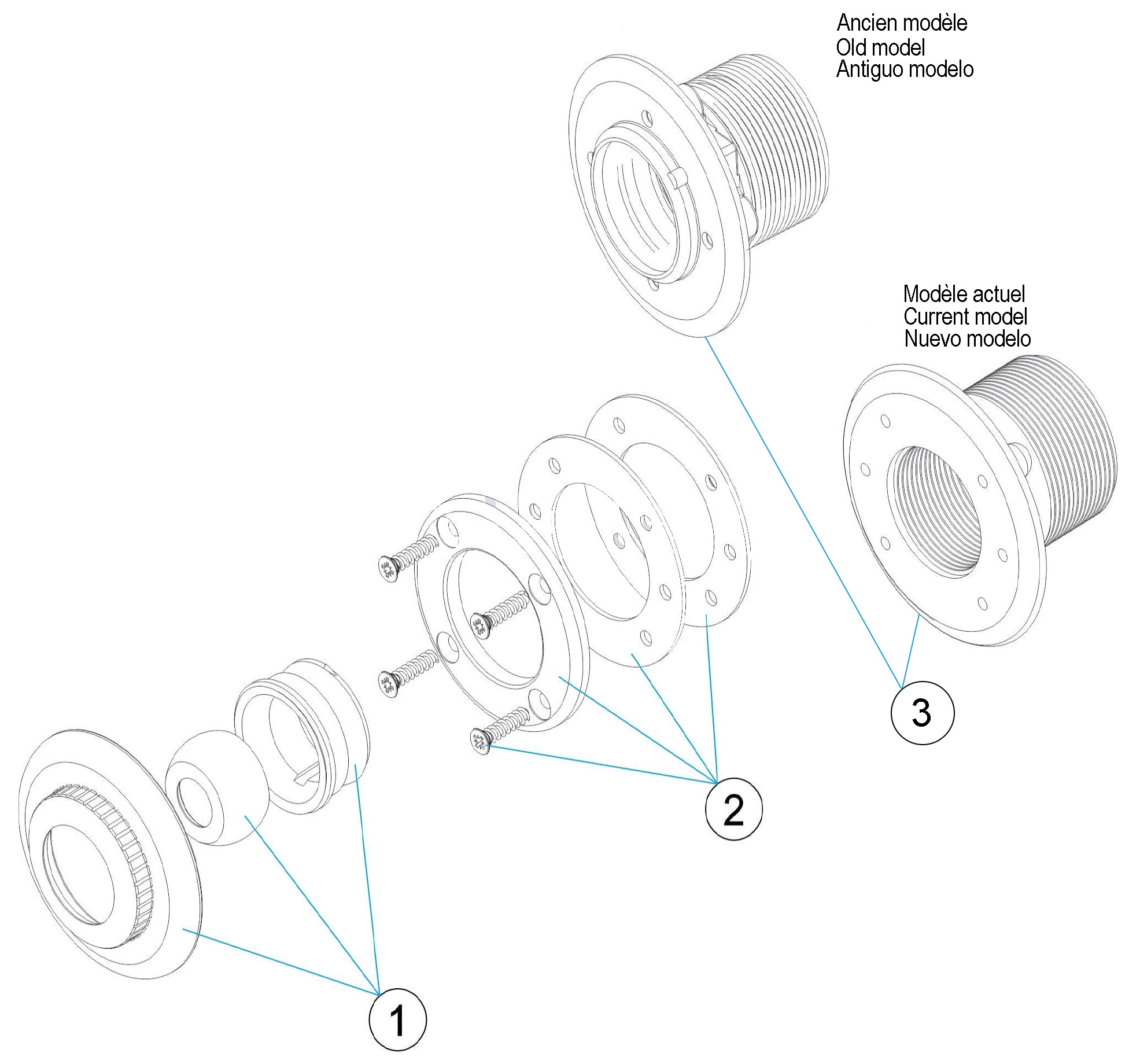 Pièces détachées pour Buse refoulement EASY-LINE