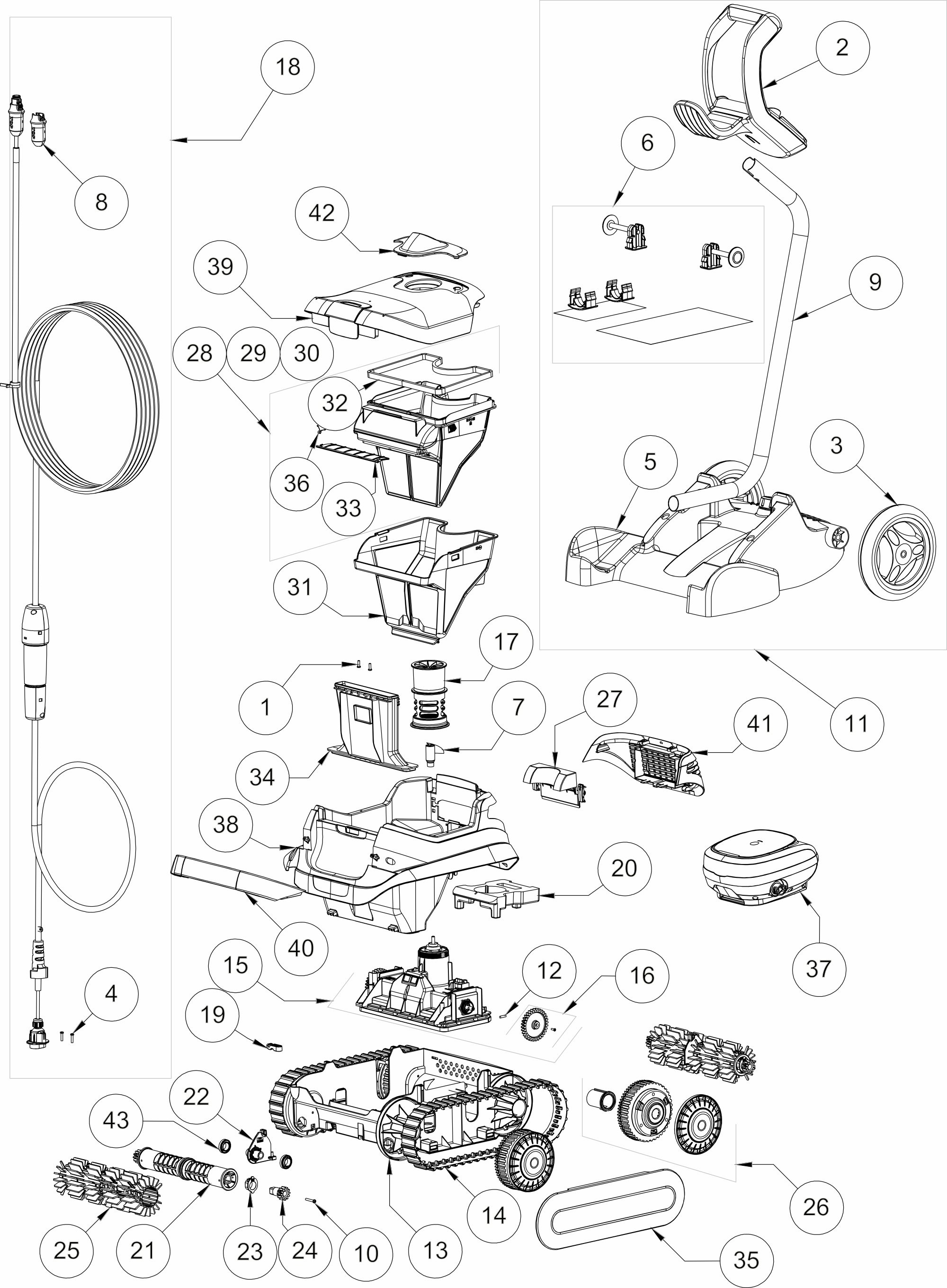 Pièces détachées pour Robot CARON 30