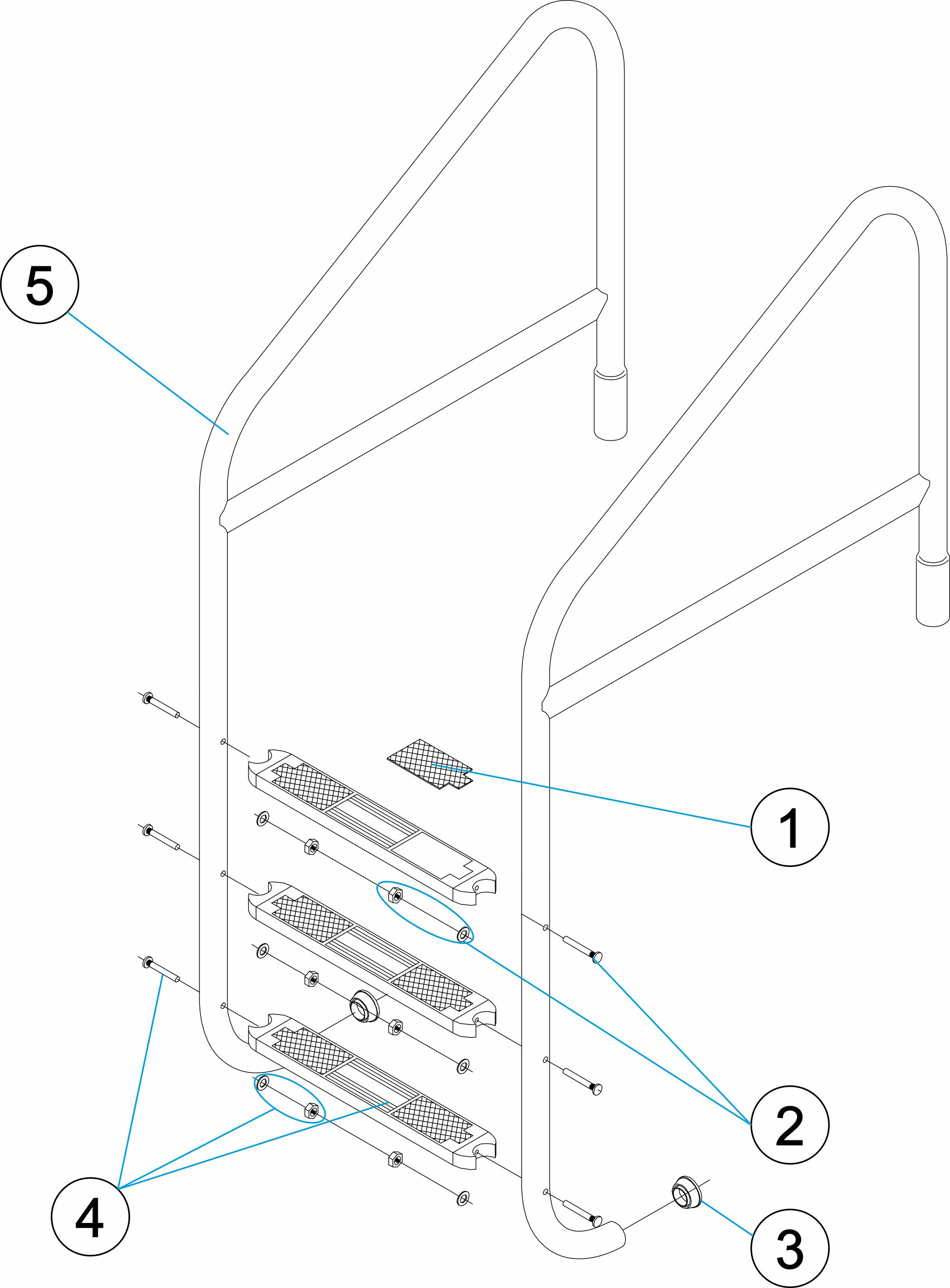Pièces détachées pour Échelle avec tube
