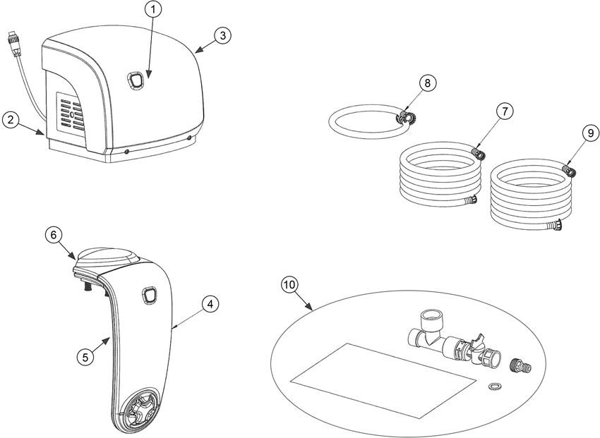Pièces détachées pour Connexion rapide de PAC EASY CONNECT