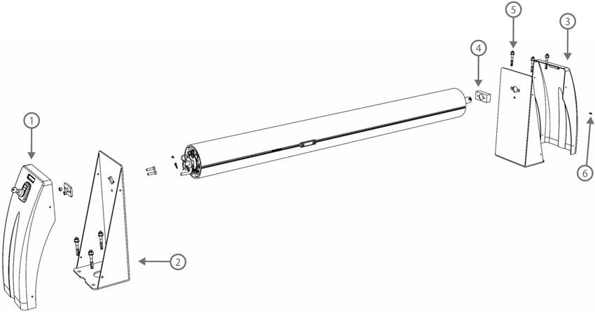Pièces détachées pour Couverture automatique volet N-CARLIT II Motorisé