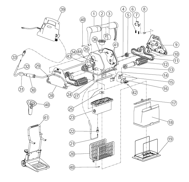 Pièces détachées pour Robot Dolphin Dynamic Pro X