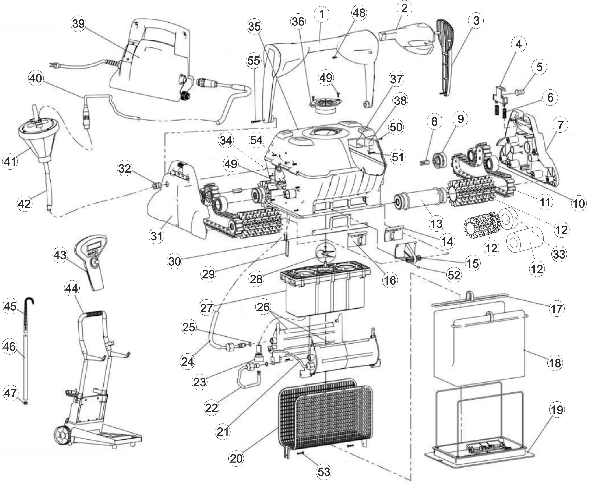 Pièces détachées pour Robot Dolphin ULTRA KLEEN BATTERY