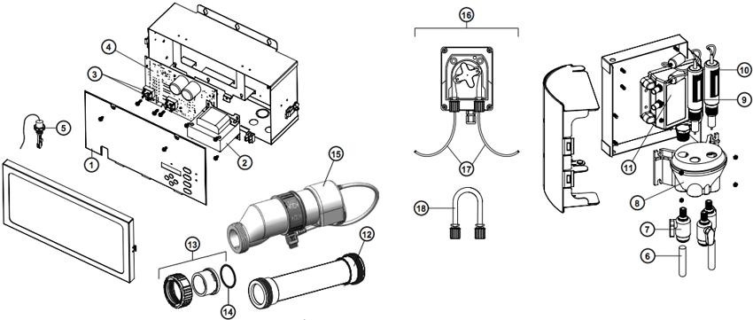 Pièces détachées pour Electrolyseur AQUARITE Pro