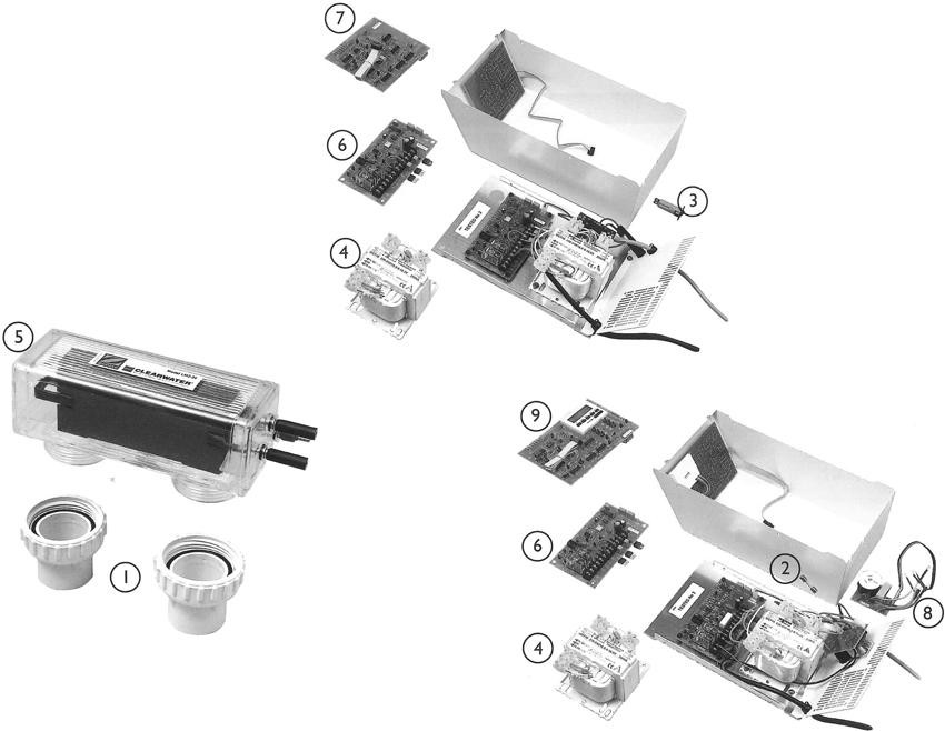 Pièces détachées pour Electrolyseur Clearwater LM2