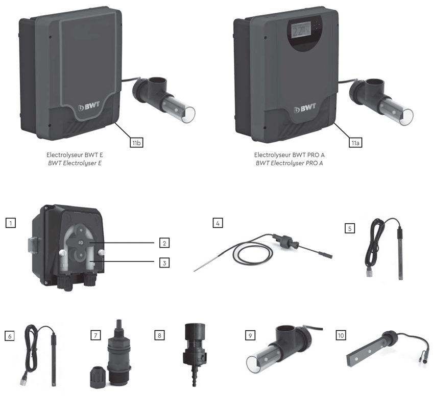 Pièces détachées pour Electrolyseur E et PRO A