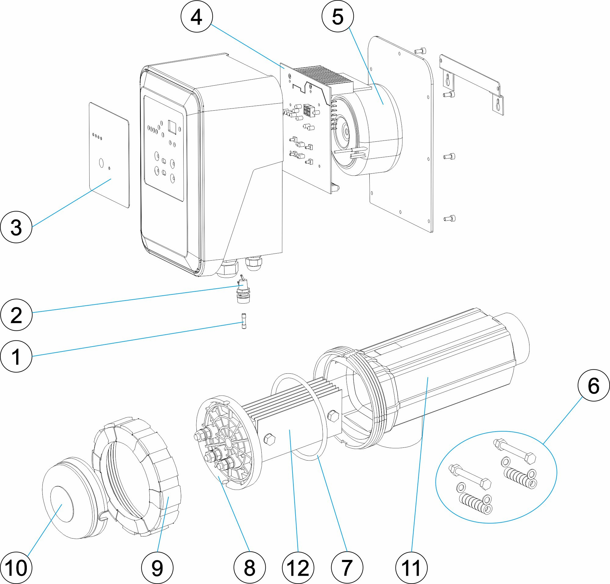 Pièces détachées pour Electrolyseur EI SALT 12 - 21 - 30