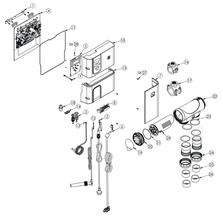 Pièces détachées pour Electrolyseur EXO, ES