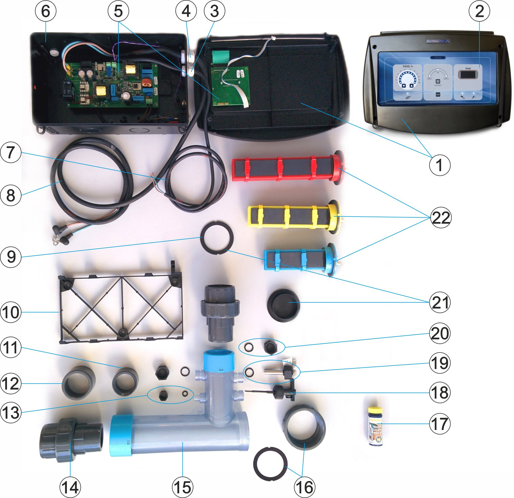 Pièces détachées pour Electrolyseur SEL PURE