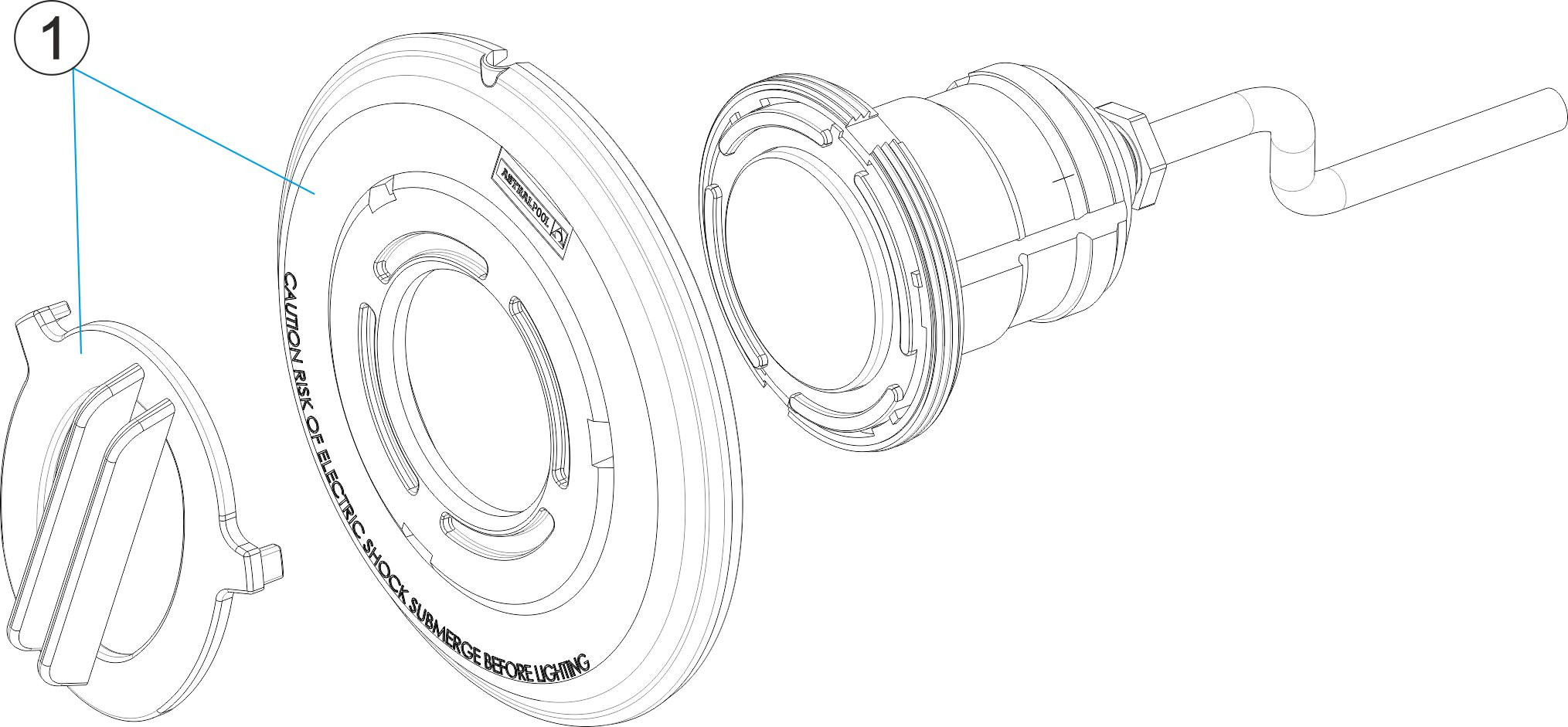 Pièces détachées pour Enjoliveur de projecteur MINI blanc