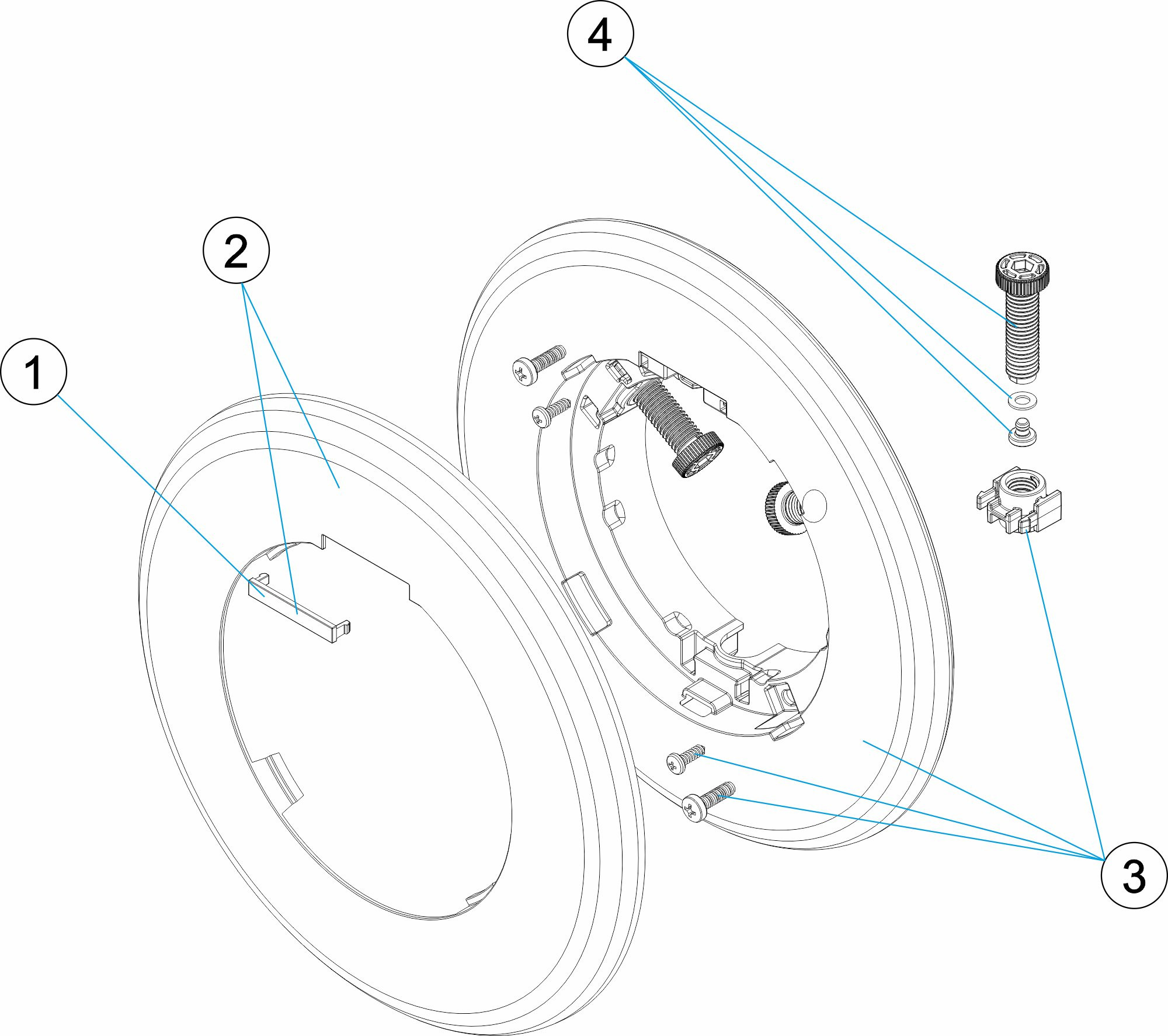 Pièces détachées pour Enjoliveur projecteur FLEXINICHE