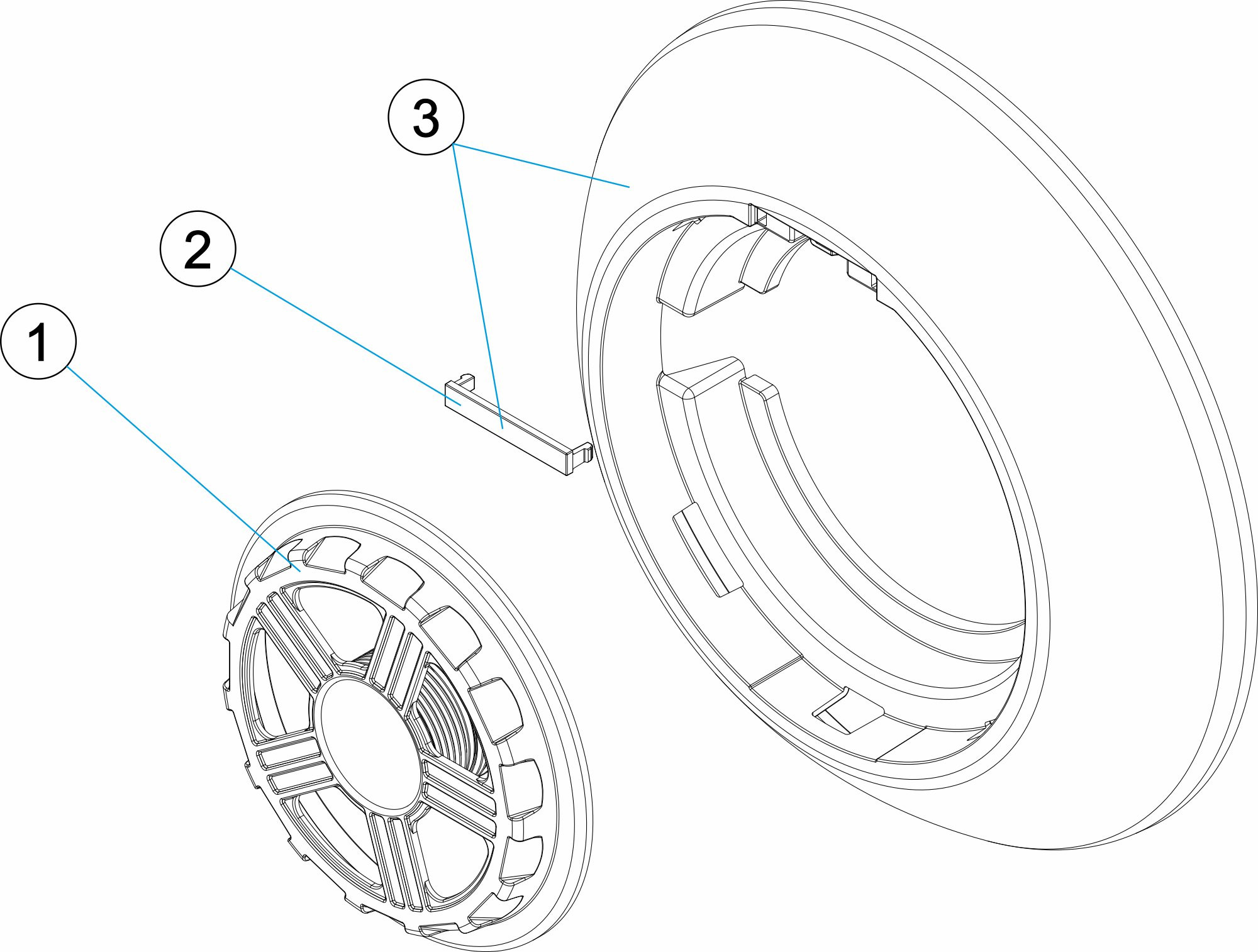 Pièces détachées pour Enjoliveur projecteur FLEXIRAPID