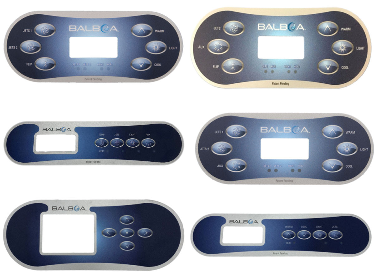 Pièces détachées pour Spas - Façades autocollantes type TP  (BALBOA)