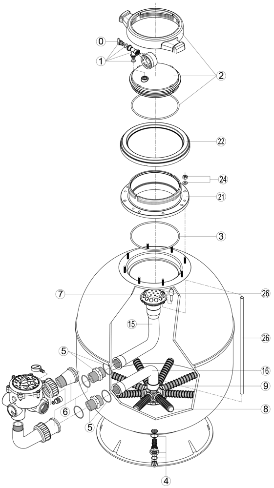 Pièces détachées pour Filtre ARTIK EVO, HLTL