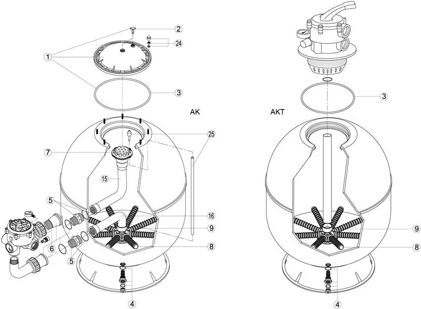 Pièces détachées pour Filtre ARTIK, HL