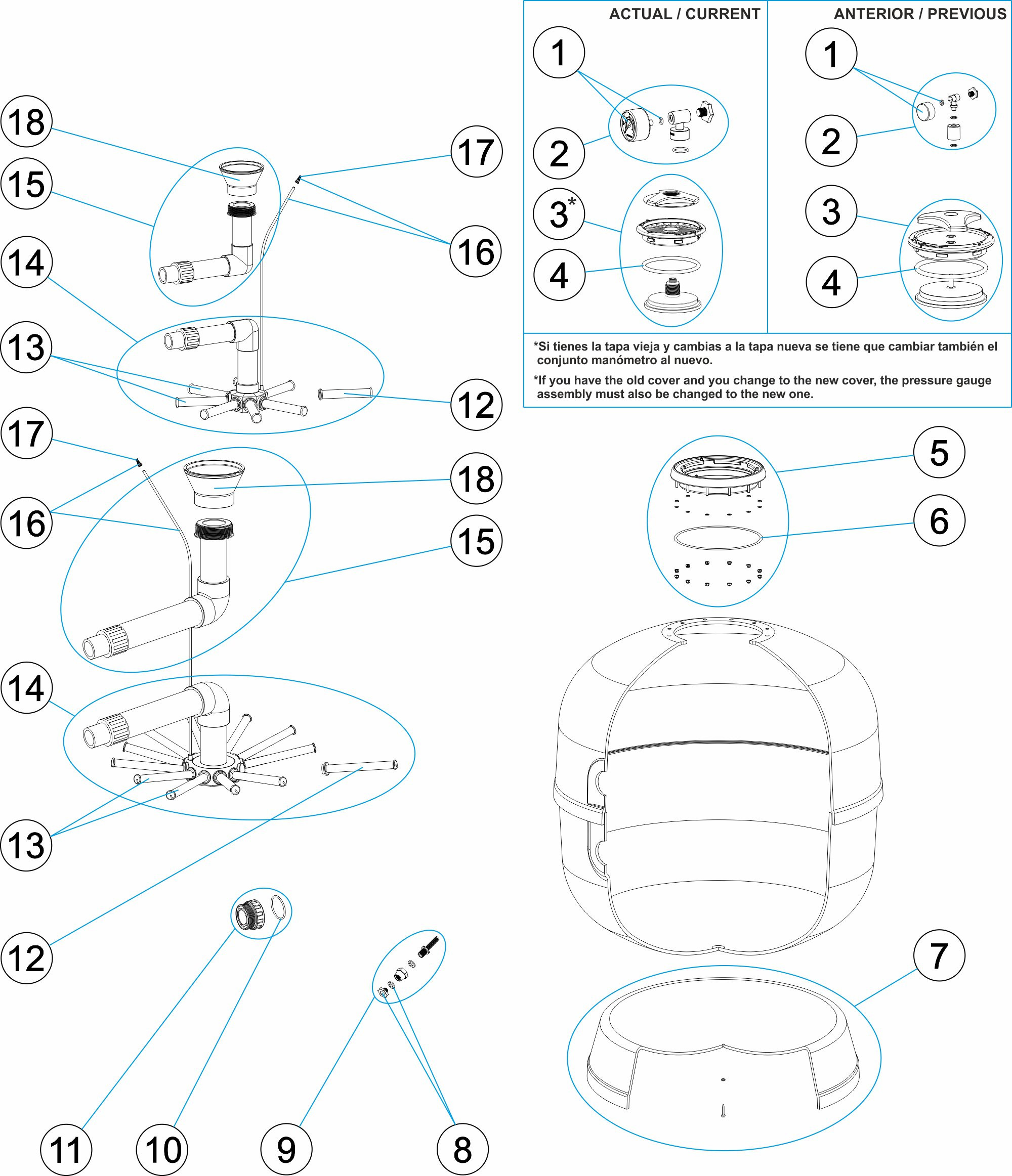Pièces détachées pour Filtre ASTER