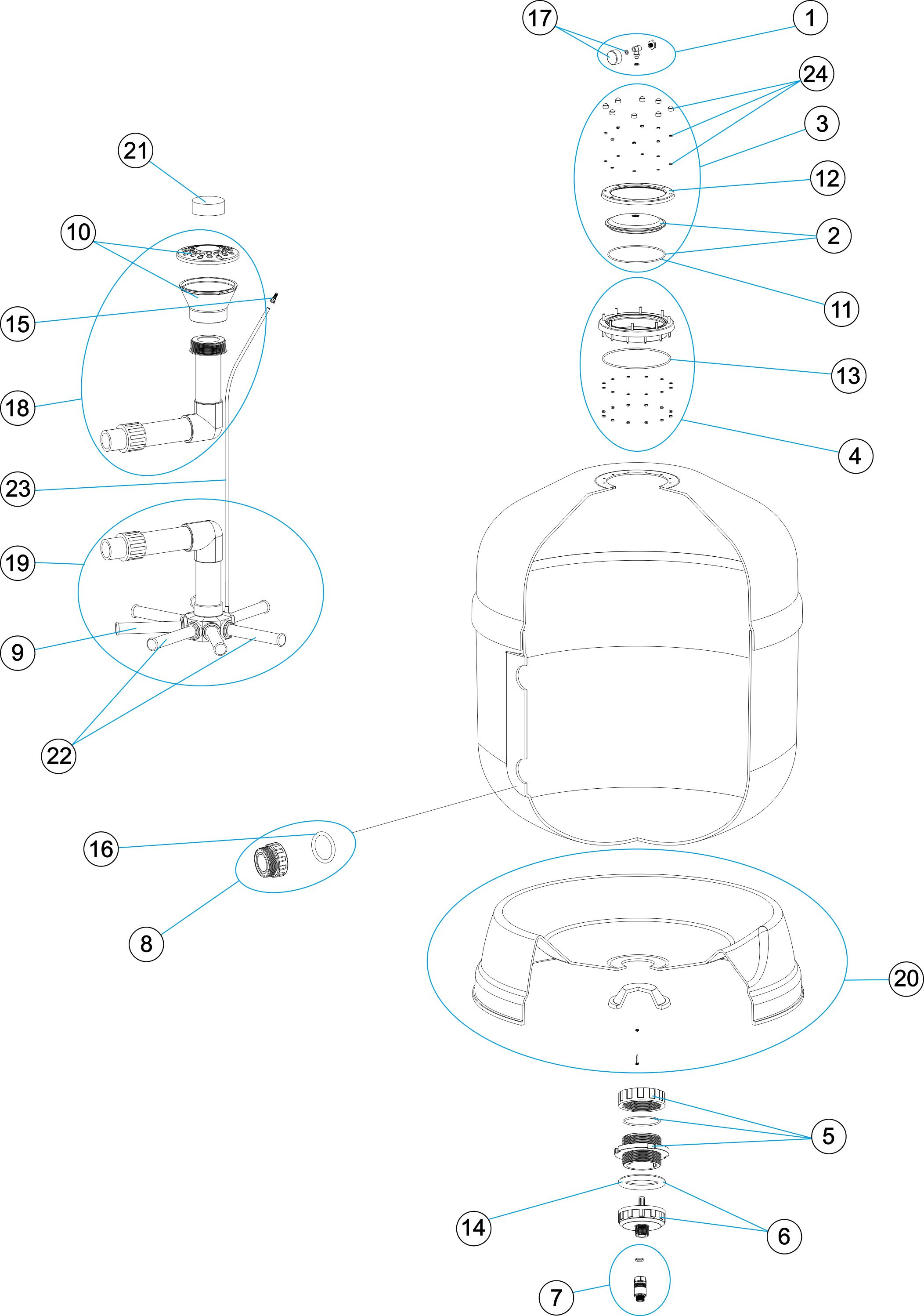 Pièces détachées pour Filtre ATLAS