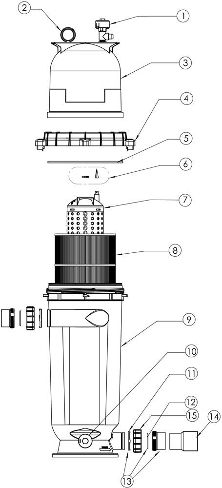 Pièces détachées pour Filtre à Cartouche POSI-CLEAR RP