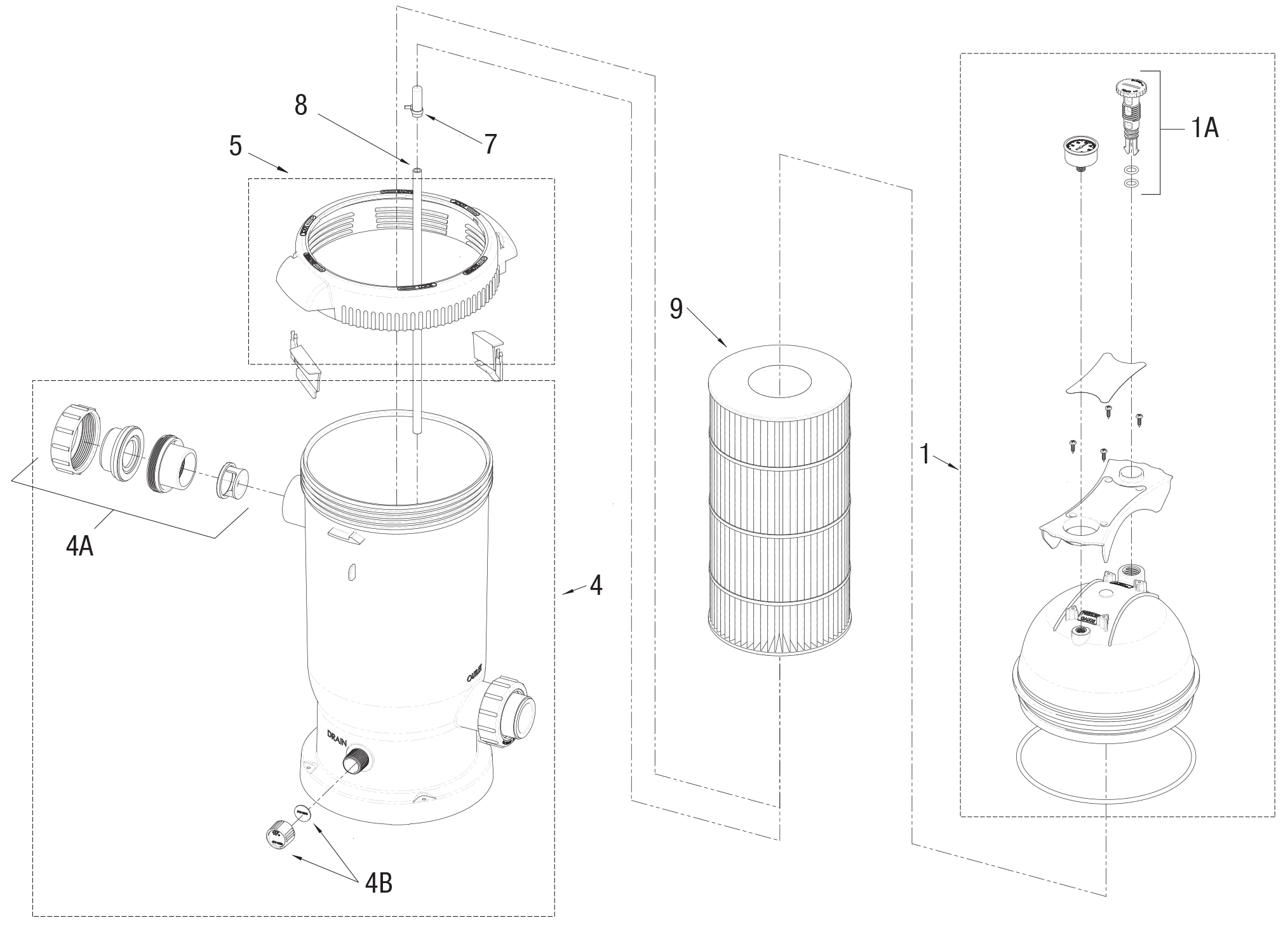 Pièces détachées pour Filtre à cartouche PROCLEAN PLUS