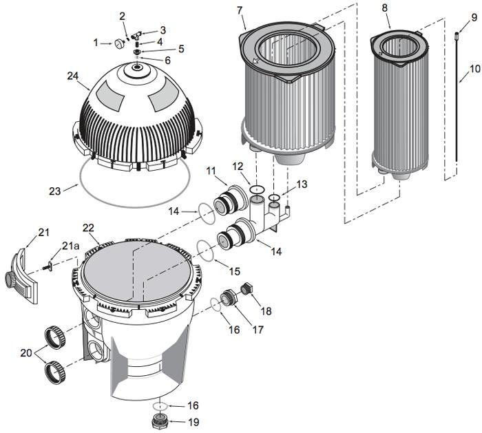 Pièces détachées pour Filtre à Cartouche SYSTEM 3