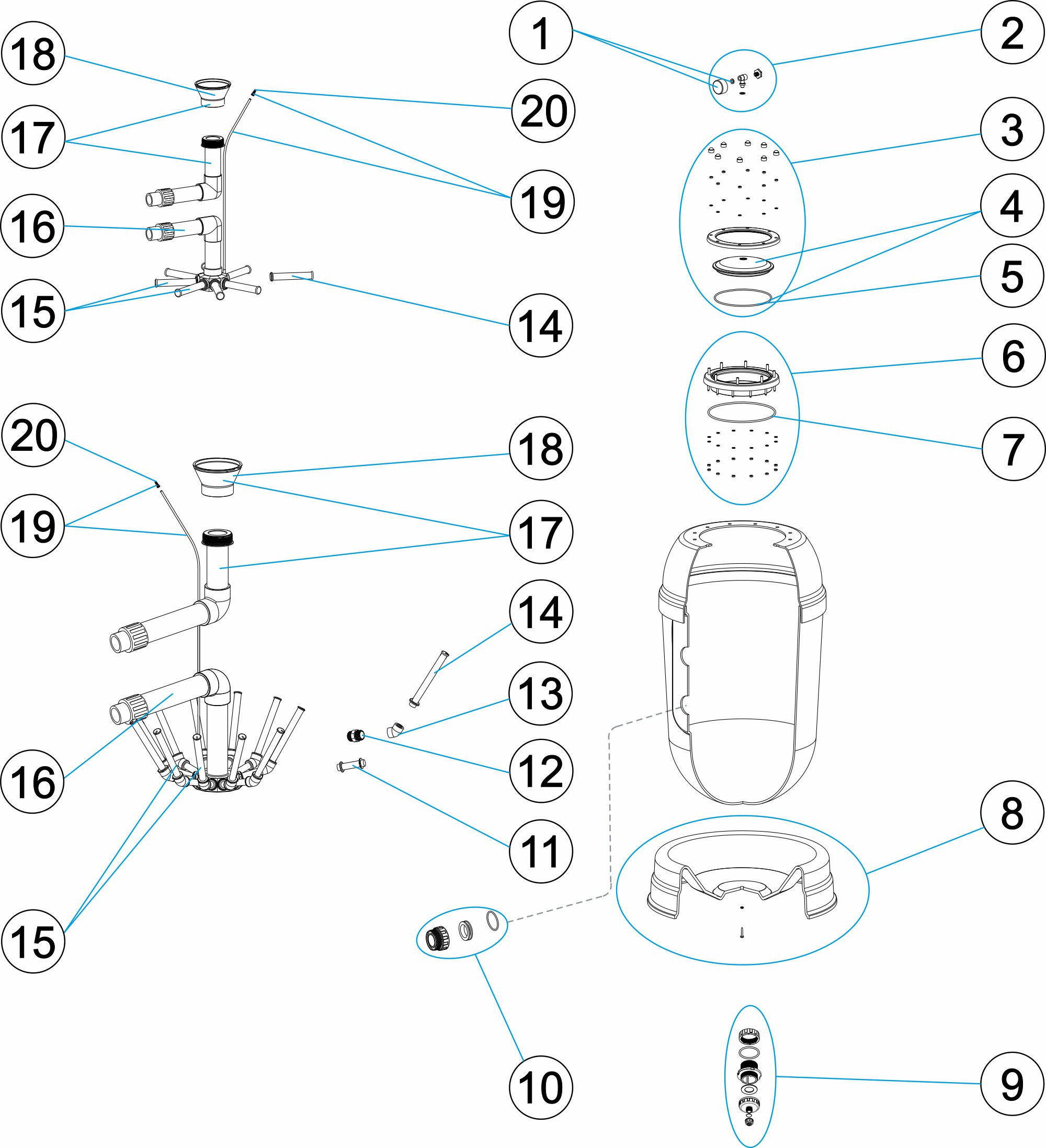 Pièces détachées pour Filtre DV SIDE