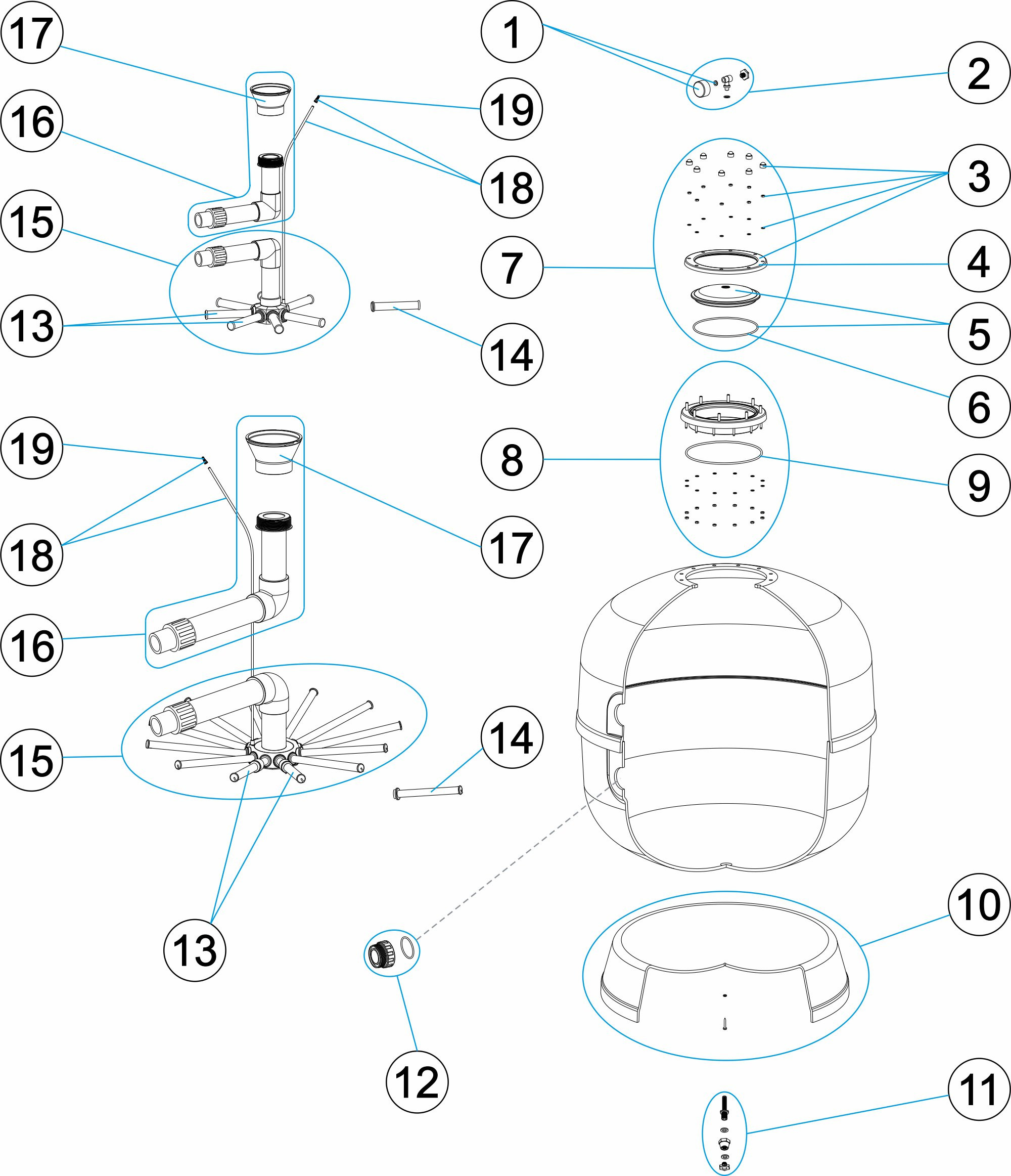 Pièces détachées pour Filtre ICE SIDE