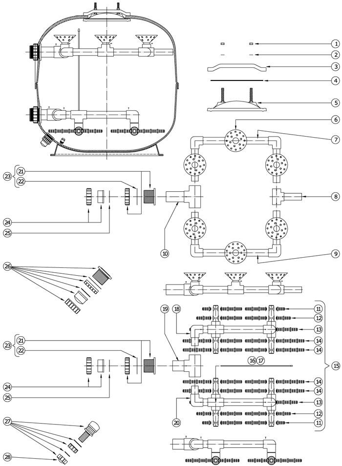 Pièces détachées pour Filtre LSC 48