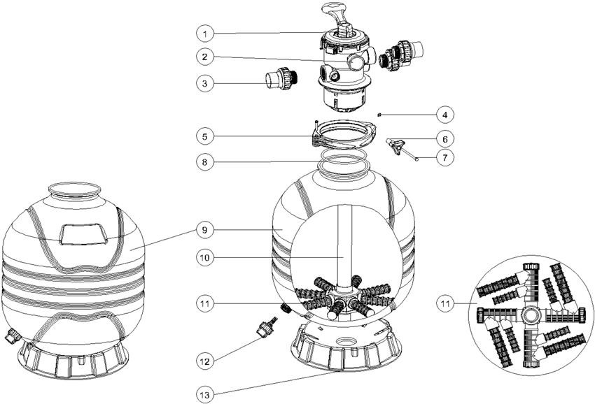 Pièces détachées pour Filtre MAX FLOW MFV Series