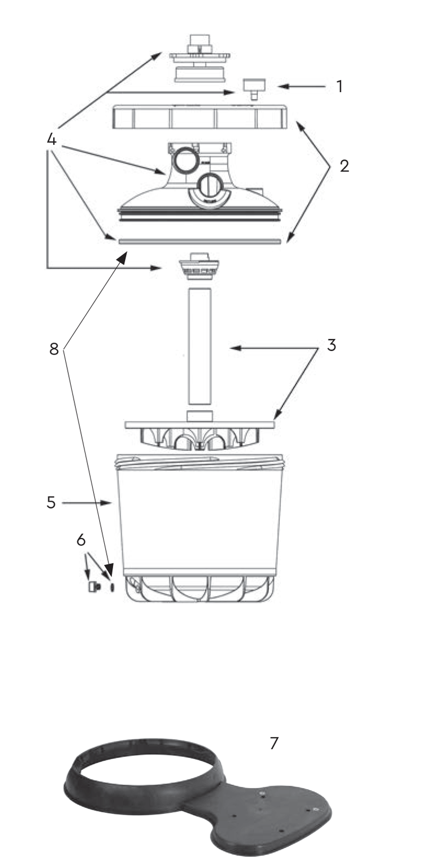 Pièces détachées pour Filtre à sable P-FI