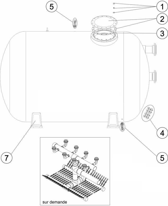 Pièces détachées pour Filtre RODAS 2.5-4bar