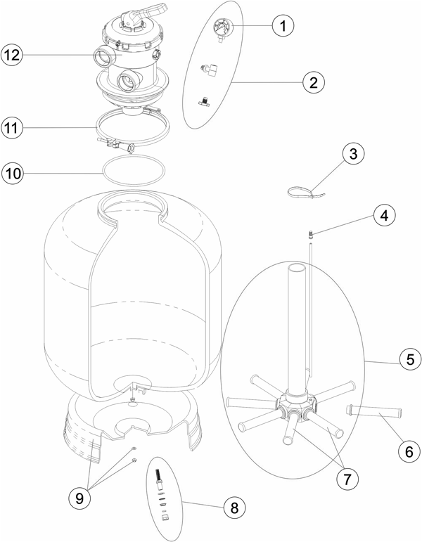Pièces détachées pour Filtre VERONA Top