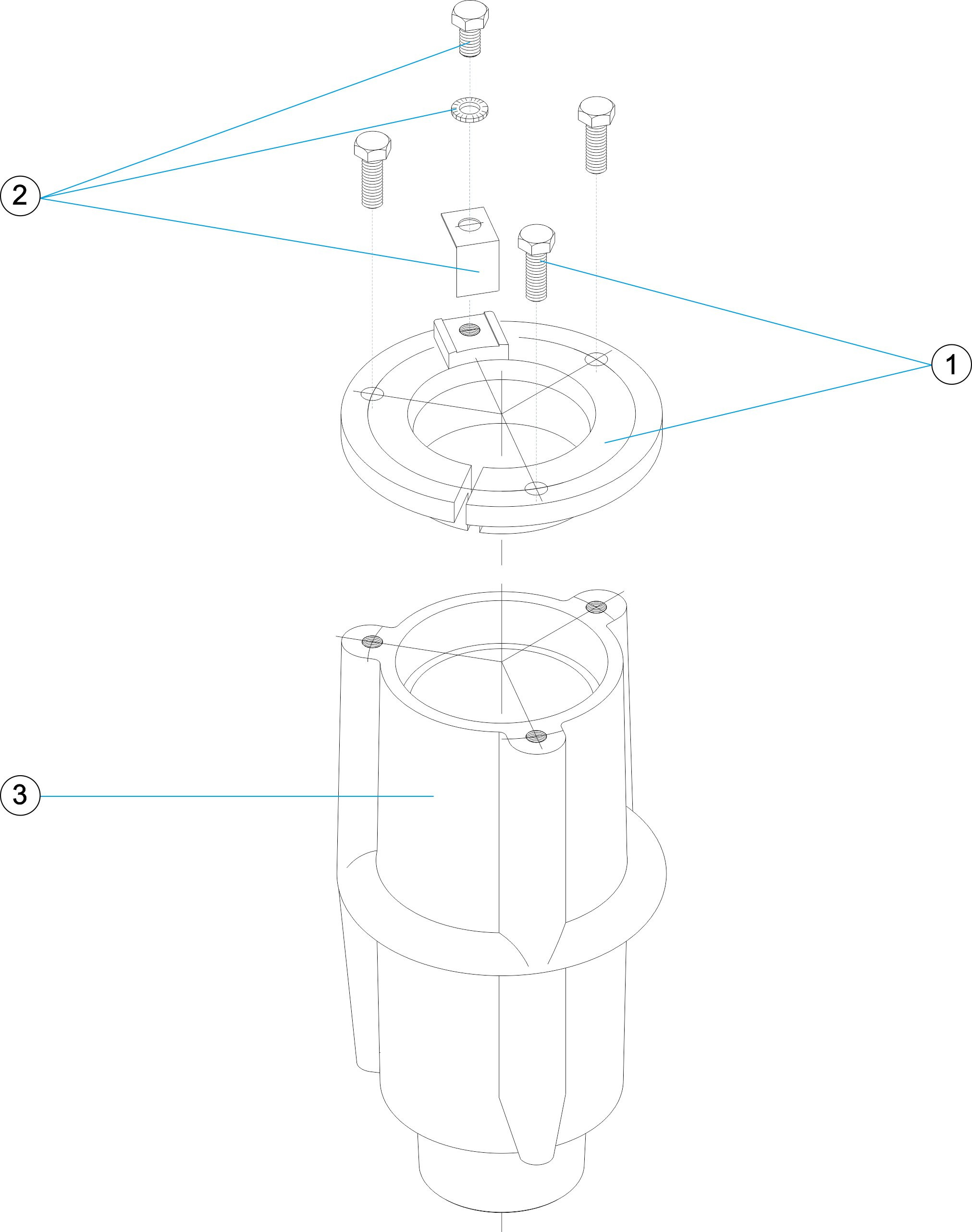 Pièces détachées pour Fixation de douche Ø 43