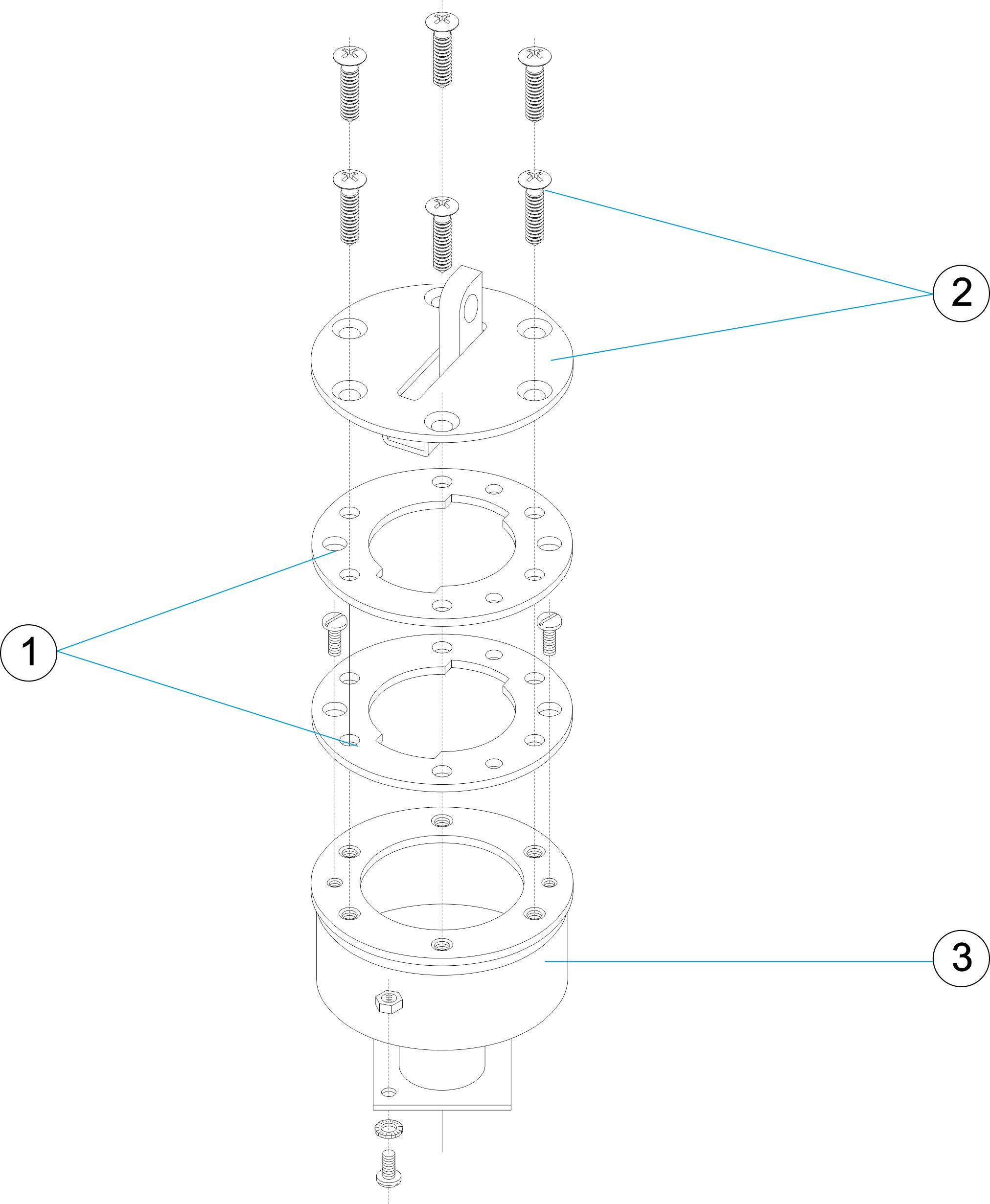 Pièces détachées pour Fixation de lignes de nage LINER