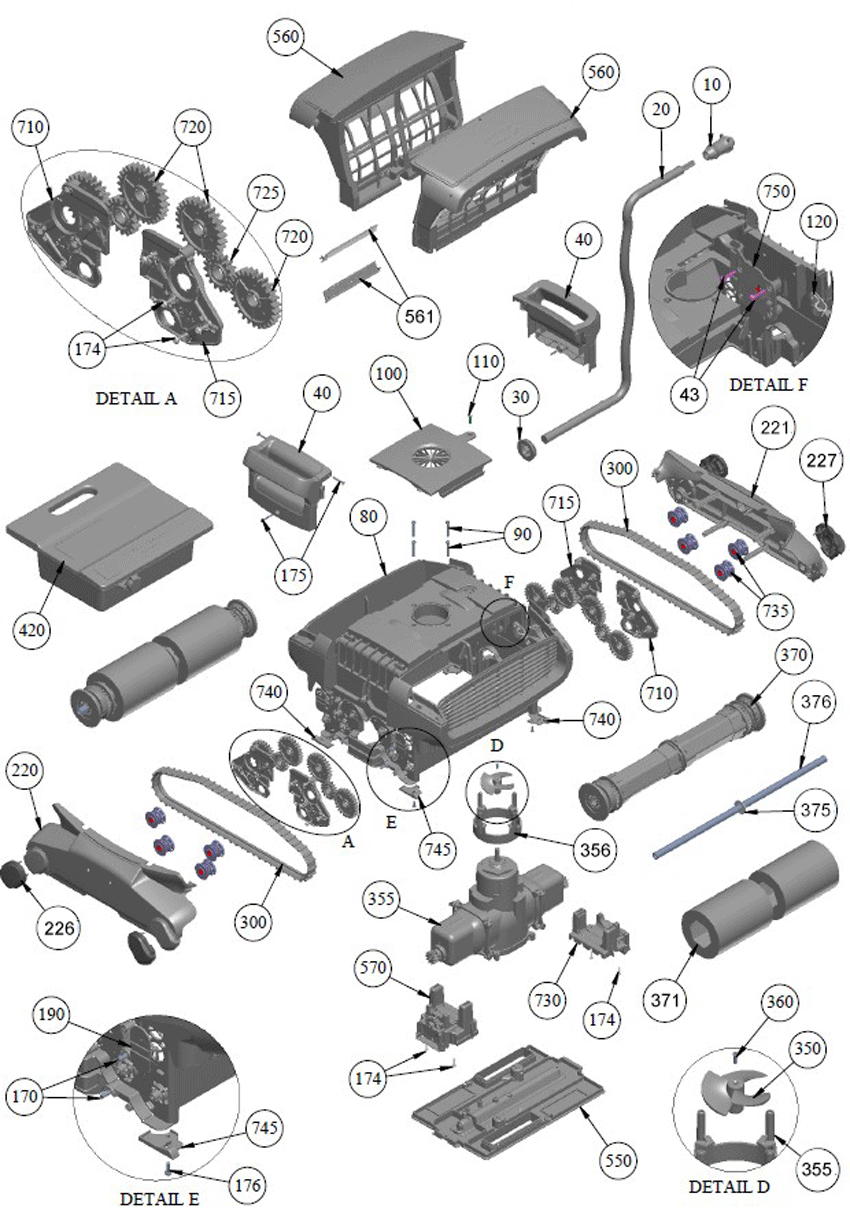 Pièces détachées pour Robot H3 duo