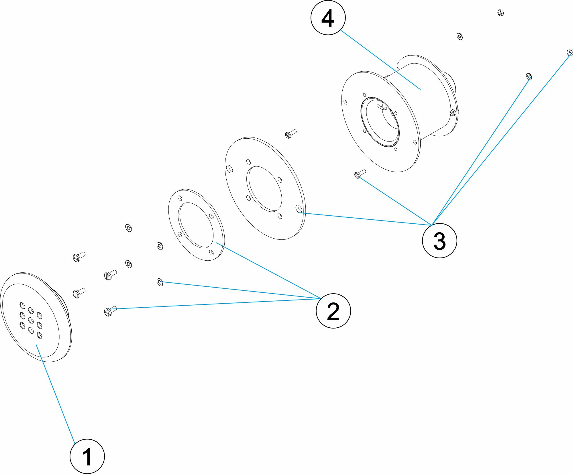 Pièces détachées pour Jet avec 9 trous LINER